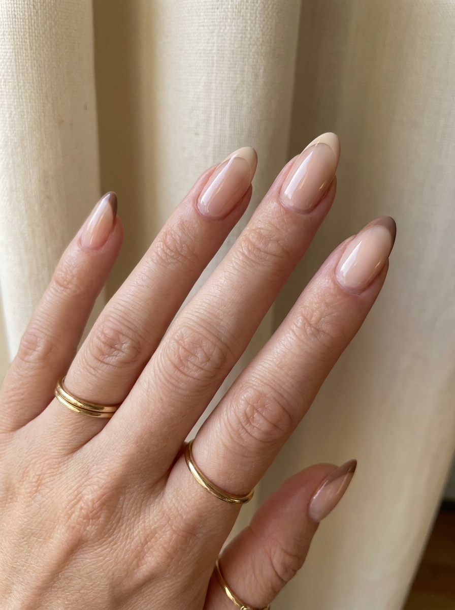 Neutral French Tips als schlichte neutrale Herbstmaniküre 2026